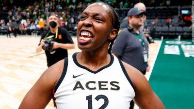Becky Hammon - Tina Charles - WNBA playoffs: Las Vegas Aces beat Seattle Storm in OT in Game 3 after remarkable end to regulation time - edition.cnn.com -  Las Vegas -  Seattle - county Gray