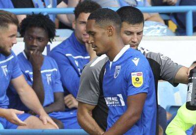 Luke Cawdell - Portsmouth loan defender Haji Mnoga sorry for red card on Gillingham debut against Swindon Town at Priestfield - kentonline.co.uk -  Swindon