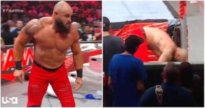 Braun Strowman botches move minutes into his WWE return on Raw
