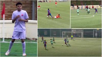 Lamine Yamal: 'Mini Leo Messi' is training with Barcelona - his highlights are special