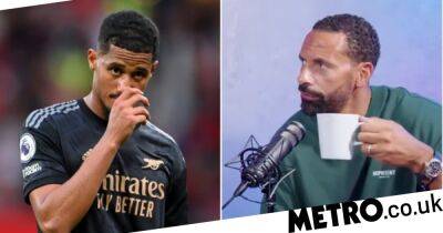 Man Utd legend Rio Ferdinand names four Premier League defenders who were better than Arsenal’s William Saliba at 21 years old