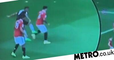 Manchester United fans call for Gabriel Jesus to be banned after uncovering footage of Brazilian kicking Lisandro Martinez