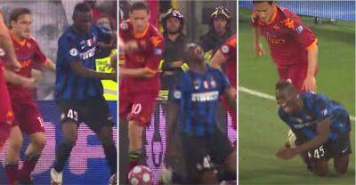Mario Balotelli - Jose Mourinho - Inter Milan - As Roma - Francesco Totti - Francesco Totti set out to hurt Mario Balotelli with shocking red card in 2010 - givemesport.com - Manchester - Italy