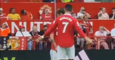 Cristiano Ronaldo moment caught on camera shows his Manchester United dressing room impact