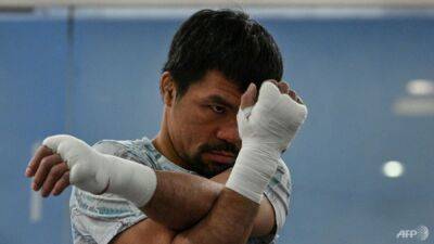 Logan Paul - Manny Pacquiao - Pacquiao eyes boxing return with Saudi exhibition fight - channelnewsasia.com - France - Ukraine -  Santos - Japan - Saudi Arabia -  Riyadh - South Korea - Philippines -  Seoul - Cuba -  Manila