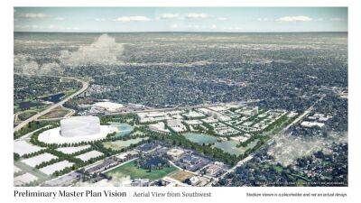 Chicago Bears' conceptual plans for 326-acre property includes construction of domed stadium