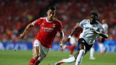 Paris St Germain - Rafa Silva - Alejandro Grimaldo - Superb Grimaldo lifts Benfica to victory over Maccabi Haifa - channelnewsasia.com -  Lisbon