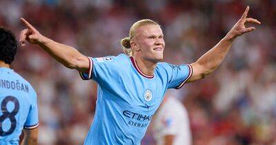 Erling Haaland reacts to Man City Champions League debut as teammates send messages