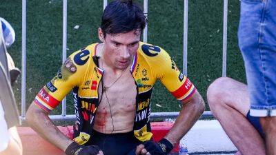 Crash ends Primoz Roglic's Vuelta a Espana title defence
