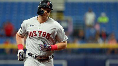 Mike Ehrmann - Red Sox - Red Sox's Triston Casas hits first career homer, intense negotiation to get ball follows - foxnews.com -  Boston - Florida - Jordan - county Bay