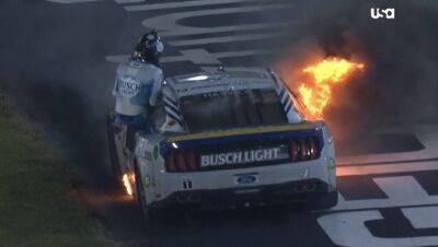 Kevin Harvick - William Byron - NASCAR addresses fire hazard to Cup cars with rule change - nbcsports.com - Usa - state Kansas