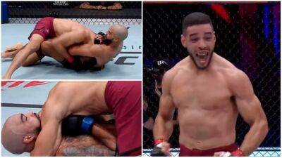 Gabriel Bonfim earns UFC contract with crazy submission finish