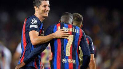 Robert Lewandowski hits hat-trick as Barcelona crush Viktoria Plzen