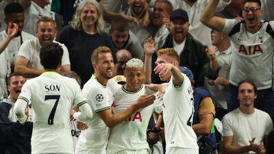 Harry Kane - Pierre Emile Hojbjerg - Ivan Perisic - Joey Barton - Richarlison sparkles as Tottenham triumph on Champions League return - thenationalnews.com - county Kane