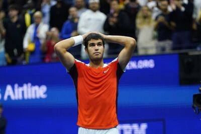 Iga Swiatek - Karen Khachanov - Carlos Alcaraz - Jannik Sinner - Pete Sampras - Casper Ruud - Carlos Alcaraz tops Jannik Sinner in latest US Open finish ever - arabnews.com - Russia - France - Spain - Italy - Usa - Norway - New York - Saudi Arabia