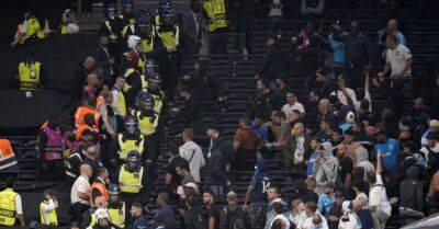 Police arrest five after crowd trouble follows Tottenham’s win over Marseille
