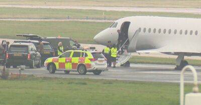 Flight carrying seven members of Royal Family including Prince William lands in Scotland