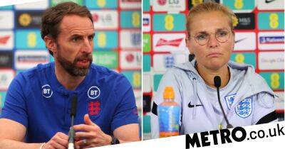 England managers Gareth Southgate and Sarina Wiegman pay tribute to Queen Elizabeth II