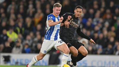 Martin Odegaard - Eddie Nketiah - Gabriel Martinelli - William Saliba - Billy Gilmour - Evan Ferguson - Roberto De-Zerbi - De Zerbi hails Ferguson potential as Arsenal extend lead at the top - rte.ie - Norway - Ireland