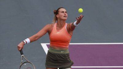Belarusian Sabalenka says Wimbledon ban on players 'changed nothing'
