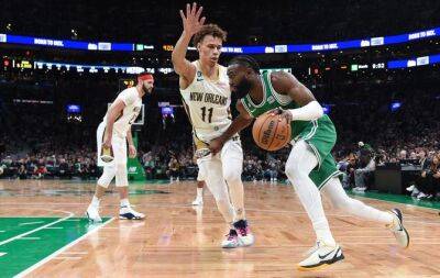 Brown leads Celtics over Pelicans, Bucks sink Hawks