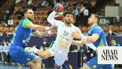Gerard Piqué - Davis Cup - Saudi Arabia lose to Slovenia in 2023 World Men’s Handball Championship opener - arabnews.com - Britain - Sweden - France - Poland - Morocco - Slovenia - Saudi Arabia - Jordan -  Man