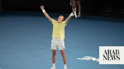 Korda of US stops 2-time Australian Open runner-up Medvedev