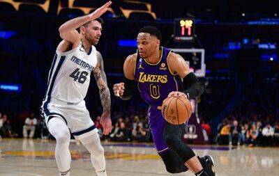Andrew Wiggins - Anthony Davis - Russell Westbrook - Lakers rally to stun Grizzlies, short-handed Warriors shock Cavs - beinsports.com - Germany -  Boston - Los Angeles -  Los Angeles - county Cleveland - Jordan - state Indiana -  Memphis