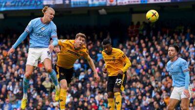 Haaland nets fourth hat-trick of season as City down Wolves