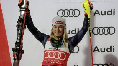 Alpine skiing-Shiffrin passes Vonn to become all-time woman's World Cup winner