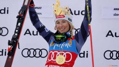 Lindsey Vonn - Mikaela Shiffrin - Sara Hector - Ingemar Stenmark - Alpine skiing-Shiffrin heading for record-extending 84th World Cup win - channelnewsasia.com - Sweden - Switzerland - Italy - Usa