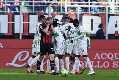 Davide Frattesi - Domenico Berardi - Milan’s title defence in tatters after home humbling by Sassuolo - guardian.ng - Italy - Brazil -  Milan