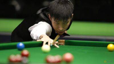 Alexandra Palace - Snooker-China's Zhao and Zhang suspended amid match-fixing investigation - channelnewsasia.com - Britain - Germany - China