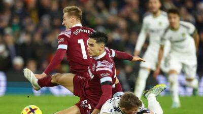 David Moyes - West Ham - Lucas Paquetá - Jarrod Bowen - Vladimir Coufal - Illan Meslier - Gianluca Scamacca - Pablo Fornals - Wilfried Gnonto - West Ham stop the rot with point at Leeds - channelnewsasia.com - Britain - Italy