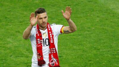 World Cup winner Podolski sent off in charity match