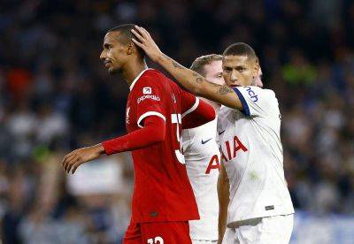 Joel Matip's late own goal gives Spurs win over nine-man Liverpool