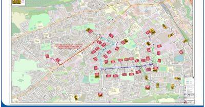 Map of where roads will be closed in Bolton today for celebration walk - manchestereveningnews.co.uk