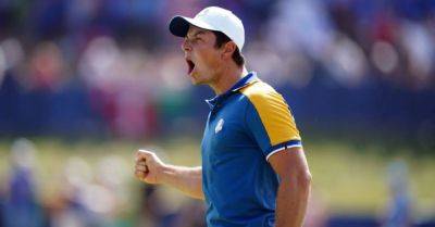 Viktor Hovland fires up Europe as Ryder Cup finishing line comes into view