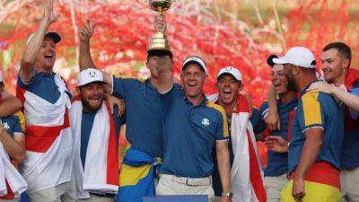 Tommy Fleetwood - Ryder Cup - Luke Donald - Rickie Fowler - Marco Simone - Fleetwood secures Ryder Cup for Europe after brave US fightback - channelnewsasia.com - Usa