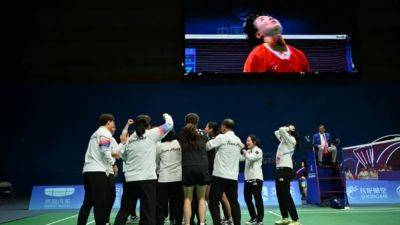 Paris Olympics - Tears as South Korea whitewash China for 'precious' badminton gold - channelnewsasia.com - China - India - South Korea