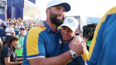 Tommy Fleetwood - Rory Macilroy - Collin Morikawa - Viktor Hovland - Jon Rahm - Patrick Cantlay - Tyrrell Hatton - Ryder Cup - Marco Simone - Scottie Scheffler - Brian Harman - Europe reclaims Ryder Cup in Rome on play of McIlroy and Fleetwood - cbc.ca - Britain - Italy - Usa - Ireland