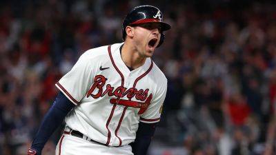 Kevin C.Cox - Philadelphia Phillies - Bryce Harper - Austin Riley's clutch homer, crazy game-ending double play lifts Braves over Phillies, ties NLDS - foxnews.com - county Riley