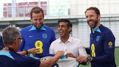 Sunak celebrates UK being named as Euro 2028 hosts with Three Lions
