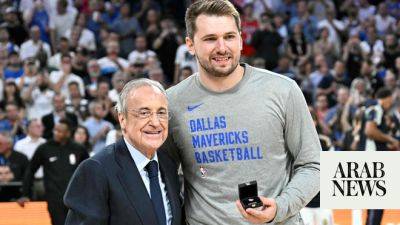 Luka Doncic - Doncic returns to Spain to warm welcome from former club Real Madrid in preseason game with Mavs - arabnews.com - Russia - Ukraine - Spain - Slovenia - Sri Lanka - Saudi Arabia - state Minnesota - Pakistan - county Dallas - county Maverick - Malaysia - Palestine