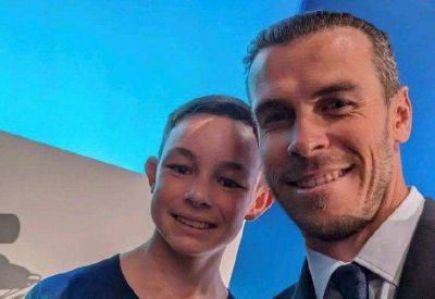 Ashford United youngster Callum Pollard shares the stage with former Real Madrid star Gareth Bale at Euro 2028 announcement in Switzerland