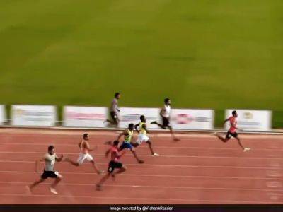 Manikanta Creates New 100m National Record - sports.ndtv.com