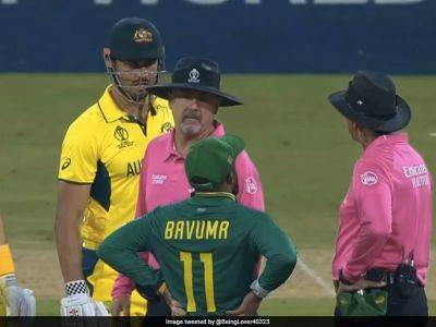 Marcus Stoinis - Kagiso Rabada - Temba Bavuma - Aiden Markram - Quinton De-Kock - Marco Jansen - Watch: Marcus Stoinis Left Stunned As Controversy Erupts In Cricket World Cup 2023 Over His Dismissal - sports.ndtv.com - Australia - South Africa - India