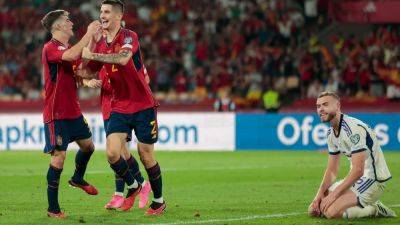Euro 2024 qualifying: Scotland slip in Spain, Ireland's play-off hopes wane