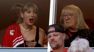 Taylor Swift decked out in Chiefs gear as she returns to Arrowhead amid Travis Kelce dating rumors