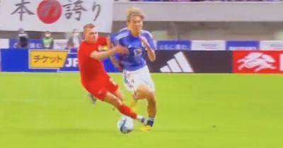 Alistair Johnston suffers Canada 'blunder' as Japanese fans take aim at Celtic defender for rough tackle that injured star